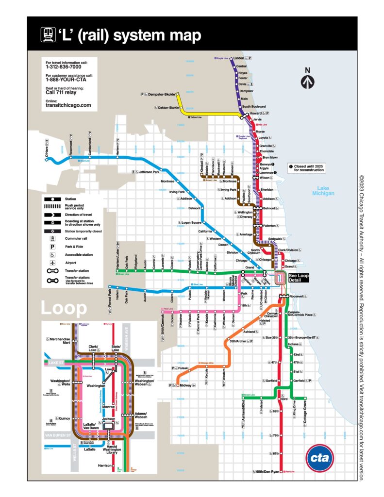 Chicago train directions